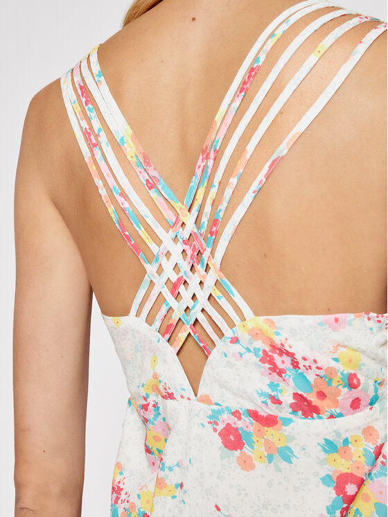 Pepe Jeans Pepe Jeans Poletna obleka Fionas PL952831 Bela Regular Fit