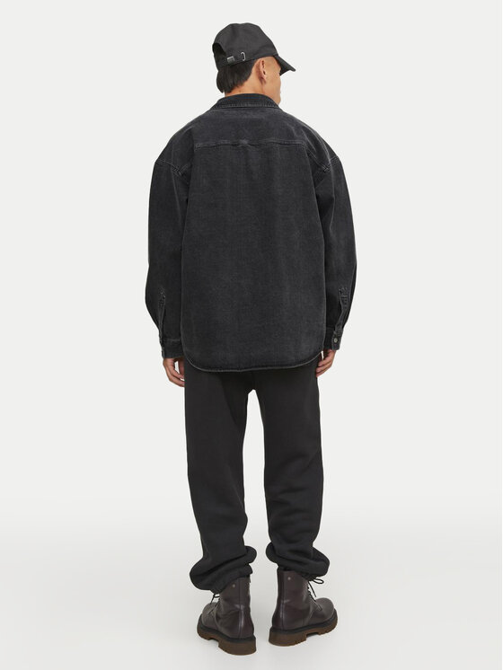 Jack&Jones Jack&Jones traper košulja Santorini 12250602 Crna Relaxed Fit