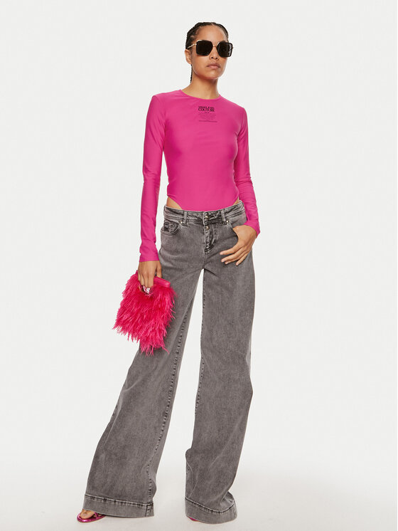 Versace Jeans Couture Versace Jeans Couture Jeansy 77HAB506 CDW27 Šedá Wide Leg