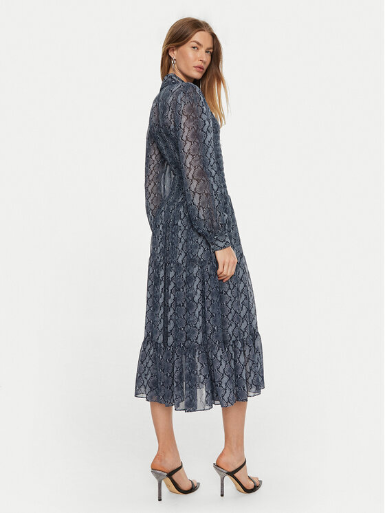 MICHAEL Michael Kors MICHAEL Michael Kors Košilové šaty MF482L7F4N Modrá Regular Fit