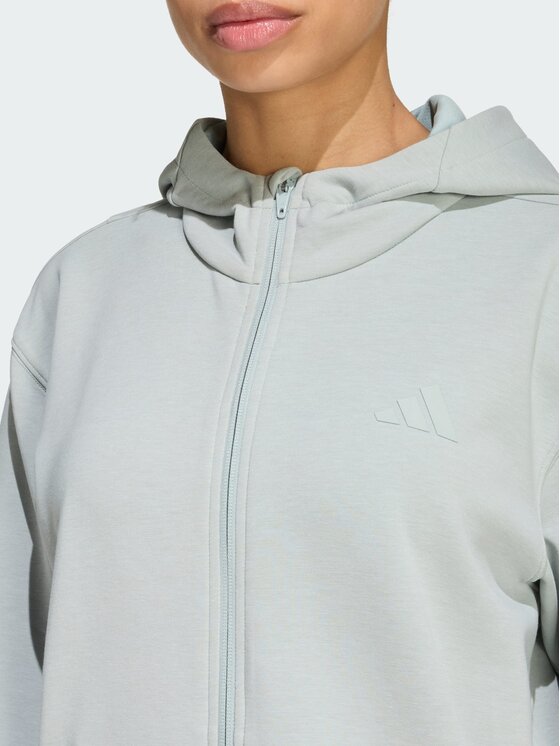 adidas adidas Bluza techniczna 140019 Zielony Loose Fit