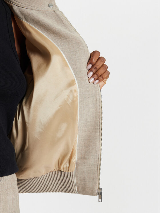 BOSS Boss Bomber-jakk Jamaya 50518457 Beež Relaxed Fit