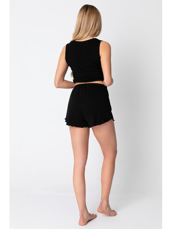 LaLupa LaLupa Piżama LA147 Czarny Comfort Fit