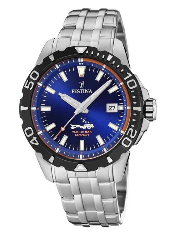 Festina Festina Zegarek F20461/1 Srebrny