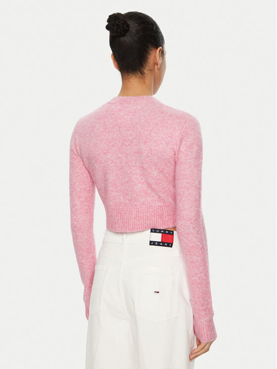 Tommy Jeans Tommy Jeans Пуловер DW0DW19895 Розов Regular Fit