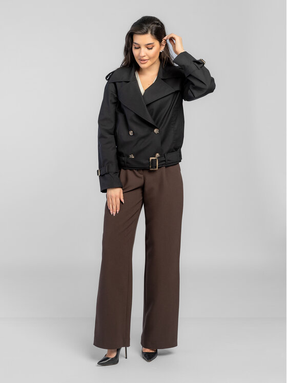 Salme Salme Trenčkot Ada Čierna Regular Fit