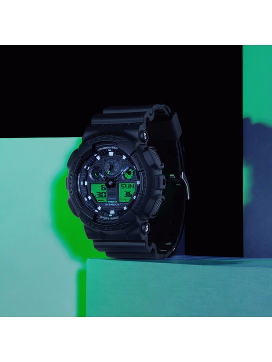 G-Shock G-Shock Zegarek GA-100BEG-1AER Czarny