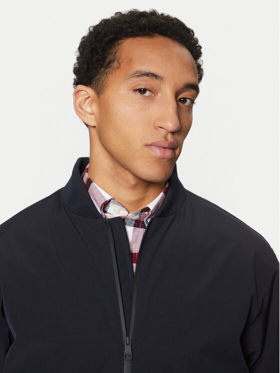 Tommy Hilfiger Tommy Hilfiger Bunda bomber MW0MW37789 Tmavomodrá Regular Fit
