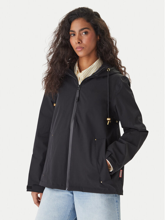 Hunter Hunter Regenjacke Originals HARW0004261 Schwarz Regular Fit