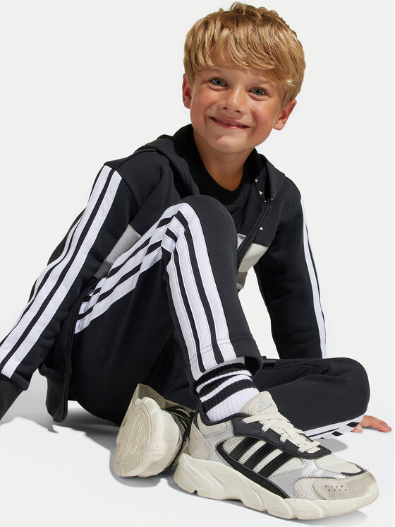 adidas adidas Trenirka Seasonal Essentials Tiberio 3-Stripes JY0520 Črna Regular Fit