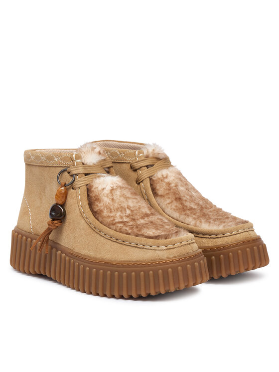 Clarks Clarks Schnürschuhe Torhill Moss 26329429 Hellbeige