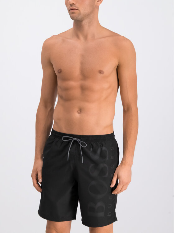 BOSS Boss Plaukimo šortai 50291913 Juoda Regular Fit