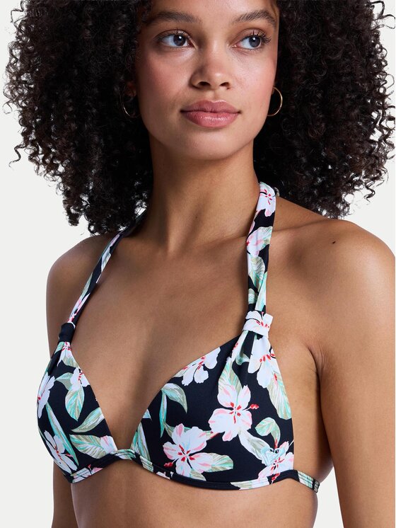 Roxy Roxy Bikinio viršus Printed Essentials ERJX305701 Juoda