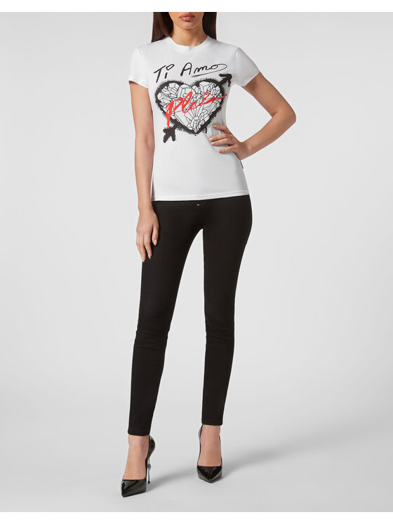 PHILIPP PLEIN PHILIPP PLEIN Tričko 2179 Biela Regular Fit