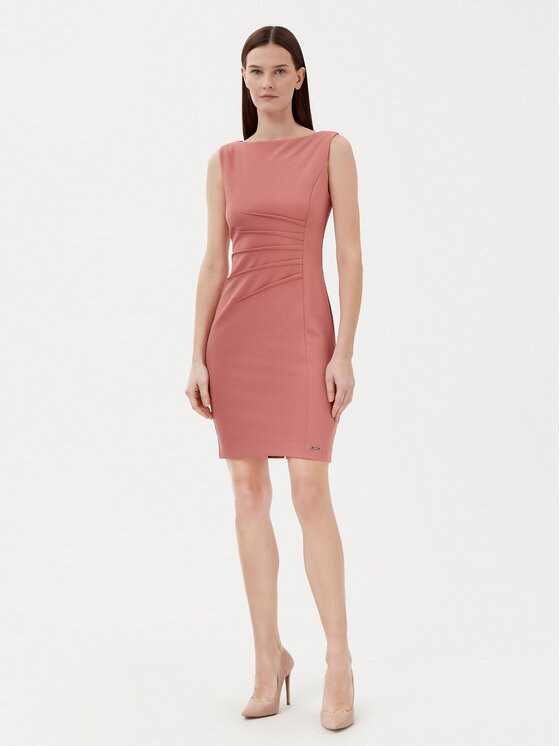 Calvin Klein Calvin Klein Коктейлна рокля K20K208433 Розов Slim Fit