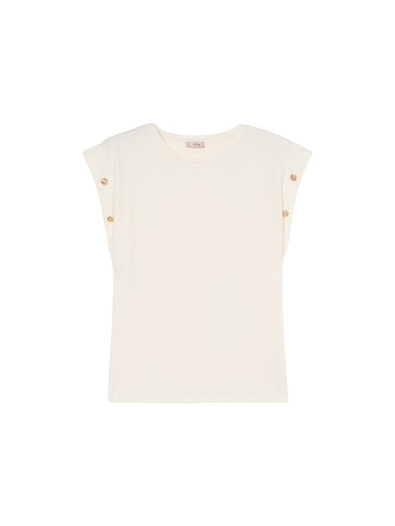 Oltre Oltre T-Shirt G375J104201N011 Biały Regular Fit