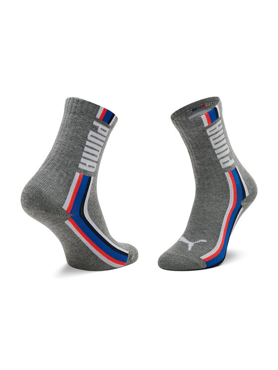 Puma Puma Zestaw 2 par wysokich skarpet dziecięcych 935321 01 Kolorowy