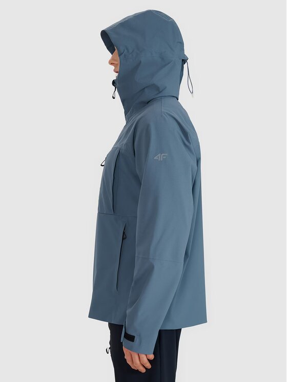 4F 4F Kurtka outdoor 4FWSS25TTJAM711-32S Niebieski Regular Fit