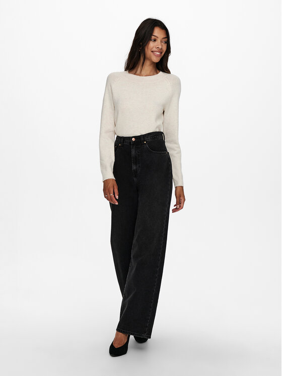 ONLY ONLY Пуловер Rica 15204279 Бежов Regular Fit