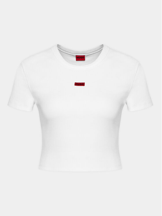HUGO Hugo T-krekls Deluisa_1 50508636 Balts Slim Fit