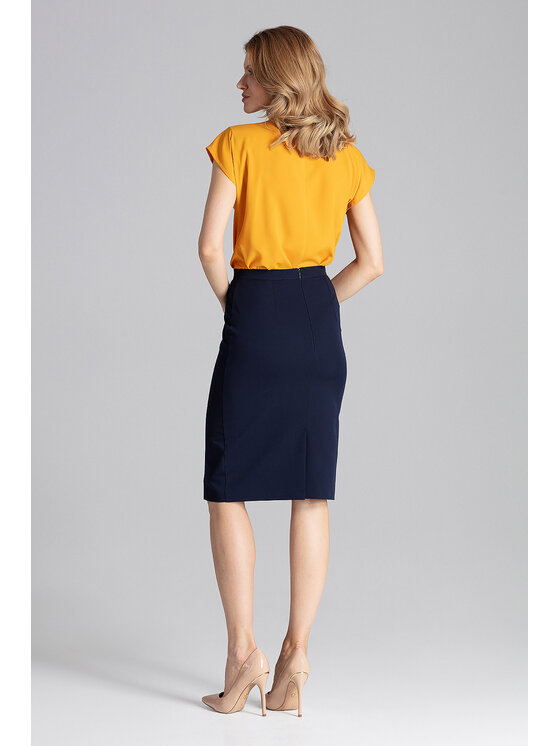 FIGL FIGL Halenka M652 Žlutá Regular Fit