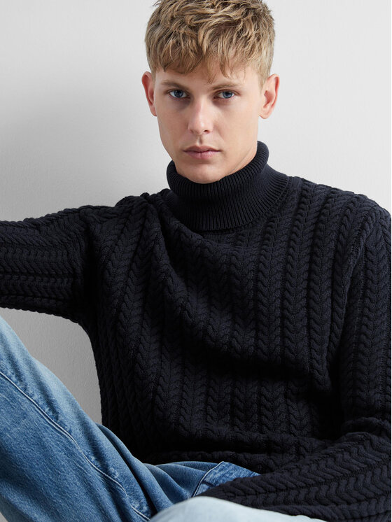 Selected Homme Selected Homme Гольф 16090707 Cиній Regular Fit