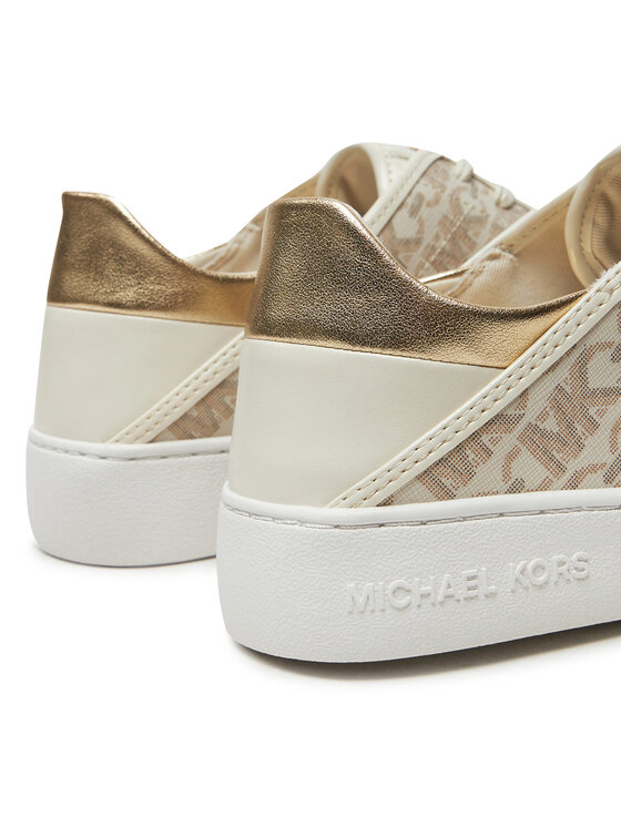 MICHAEL Michael Kors MICHAEL Michael Kors Sneakersy Jenny Lace Up 43T4JNFS1B Beżowy