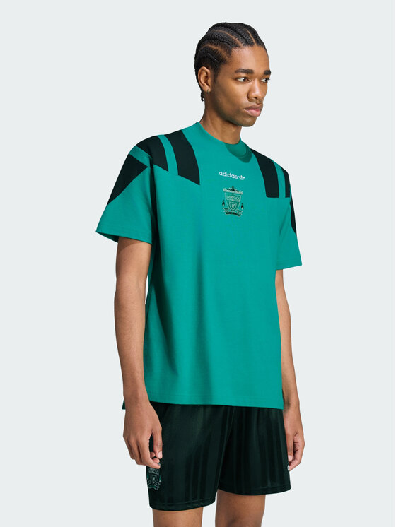 adidas adidas Koszulka techniczna 172006 Zielony Loose Fit