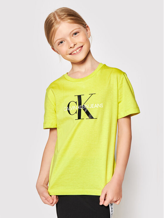 Calvin Klein Jeans T-shirt IU0IU00068 Giallo Regular Fit • Modivo.it