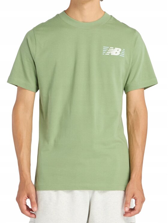New Balance New Balance T-Shirt MT6179UMAAR Zielony Standard Fit