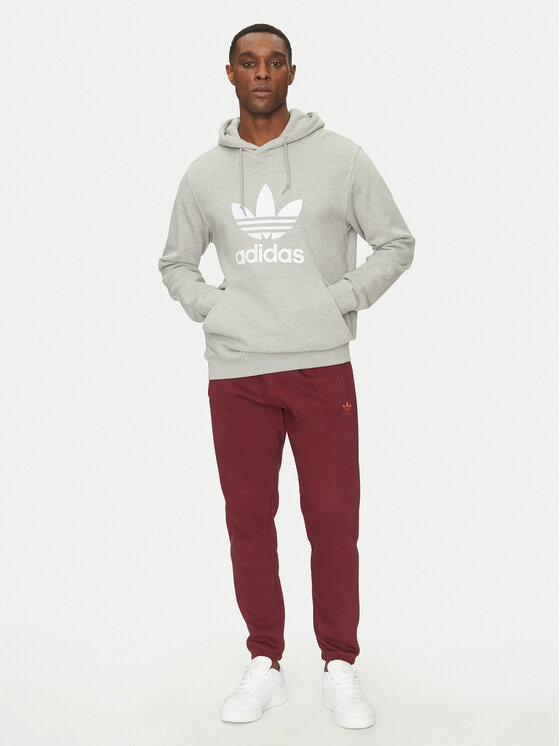 adidas Bluza adicolor Classic Trefoil IM4490 Szary Regular Fit | Modivo.pl