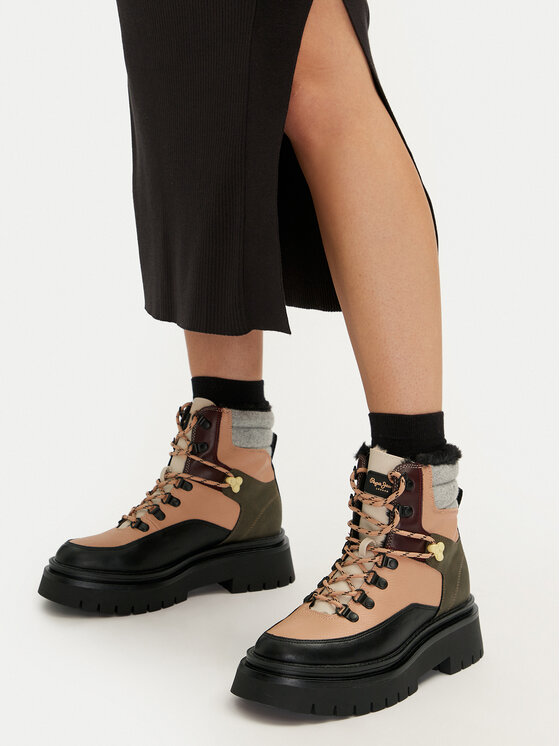 Pepe Jeans Pepe Jeans Trzewiki PLS50526 Beżowy