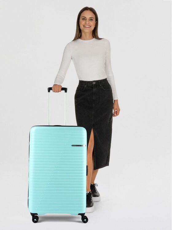 American Tourister American Tourister Walizka średnia 330308 Błękitny