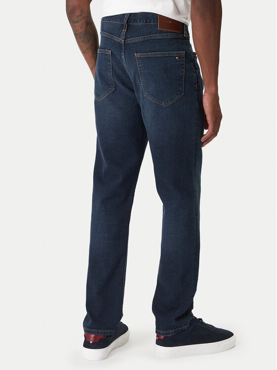 Tommy Hilfiger Tommy Hilfiger Džinsi Denton MW0MW41902 Tumši zils Straight Fit