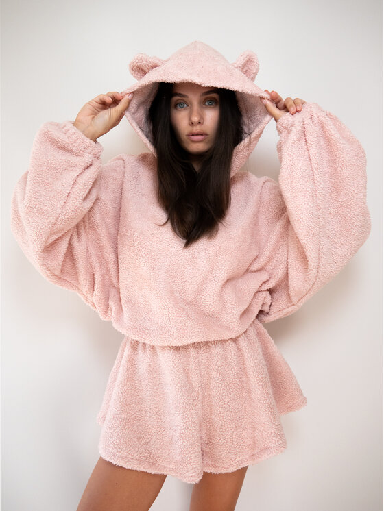 MissDenim MissDenim Polar Teddy Bear Różowy Oversize