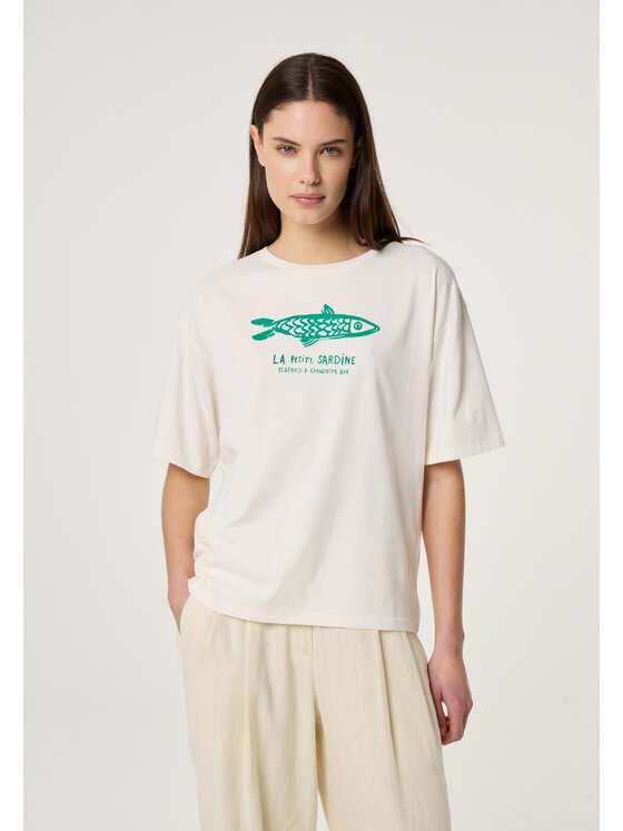 Fabienne Chapot Fabienne Chapot T-Shirt 6096-1761-175 Beżowy