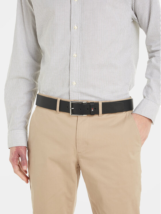 Tommy Hilfiger Tommy Hilfiger Чоловічий ремінь Oliver 4.0 Ext AM0AM11766 Чорний