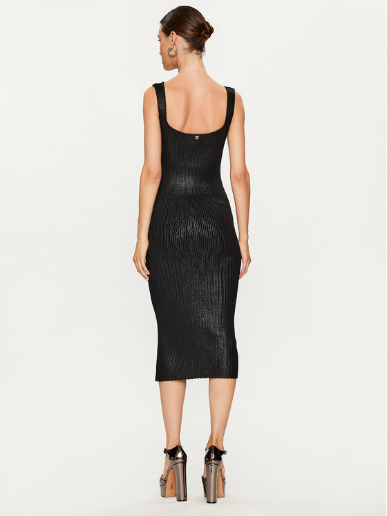 PINKO Pinko Плетена рокля Costina 102211 A1BF Черен Slim Fit