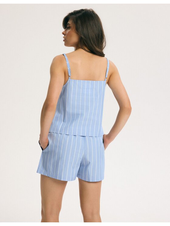 Esotiq Esotiq Pyžamo 45315 Modrá Regular Fit