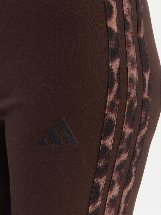 adidas adidas Leggings Seasonal Essentials Leopard Print KA2793 Marrone Slim Fit
