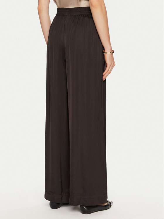 ViCOLO ViCOLO Kalhoty z materiálu TS0806 Hnědá Relaxed Fit