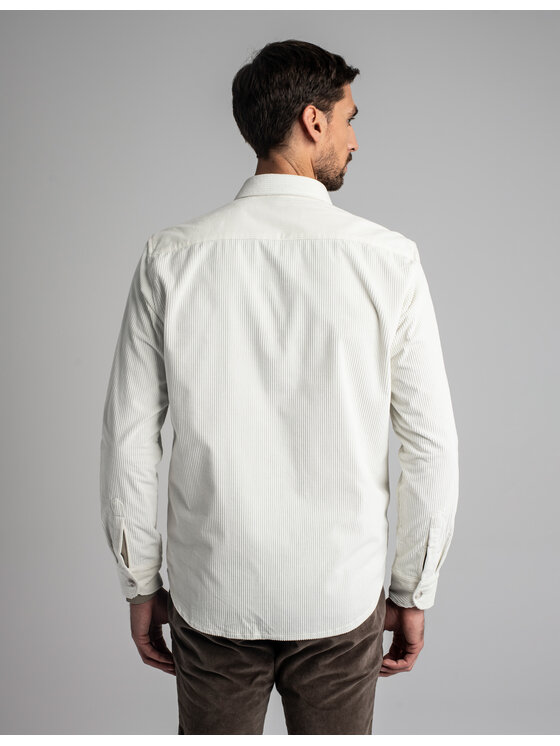Borgio Borgio Koszula velletri_00613 Écru Relaxed Fit