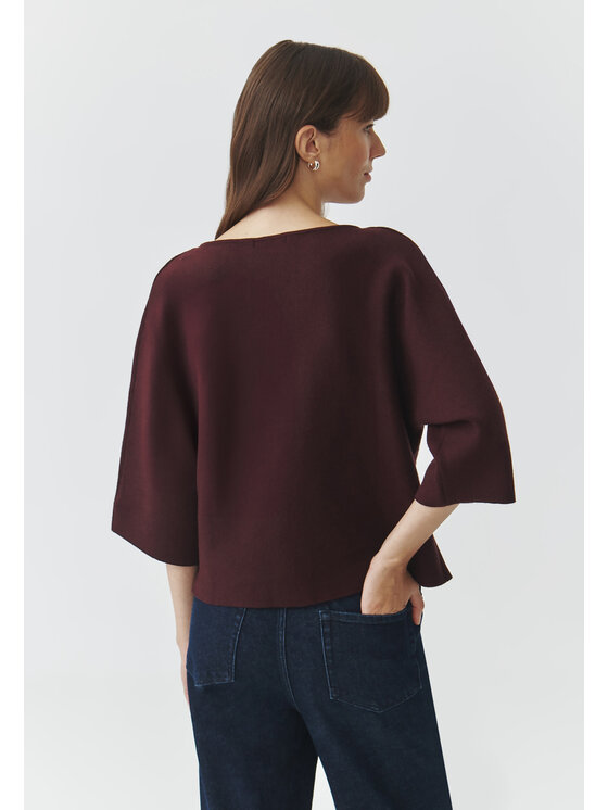TATUUM TATUUM Sweter RAFIA Fioletowy Oversize
