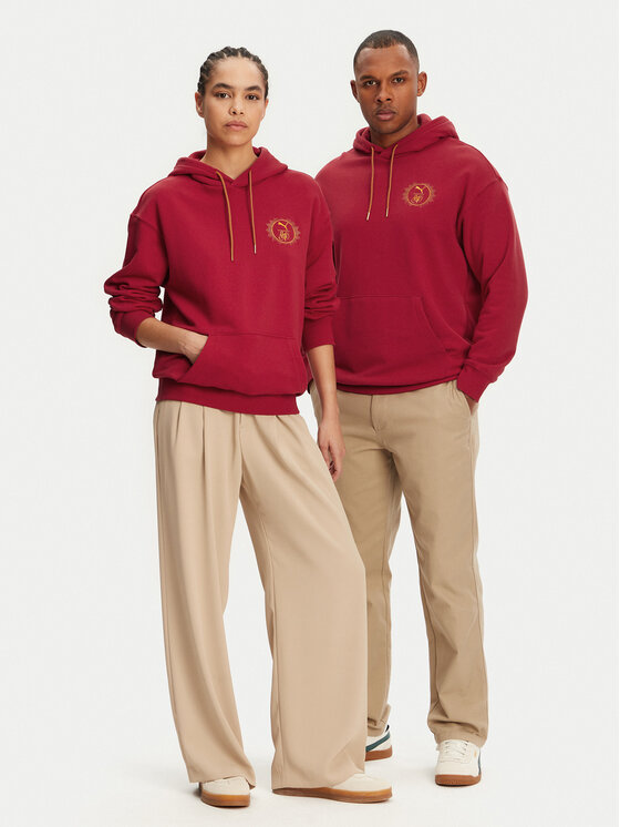 Puma Puma Majica dugih rukava Unisex Harry Potter 630093 Crvena Relaxed Fit