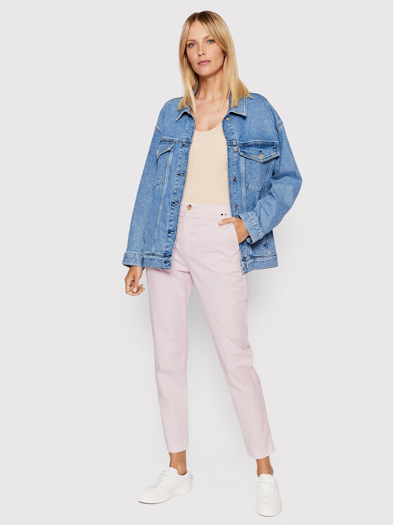 Pantaloni chino C_Tachini2-D 50467693 Rosa Regular...