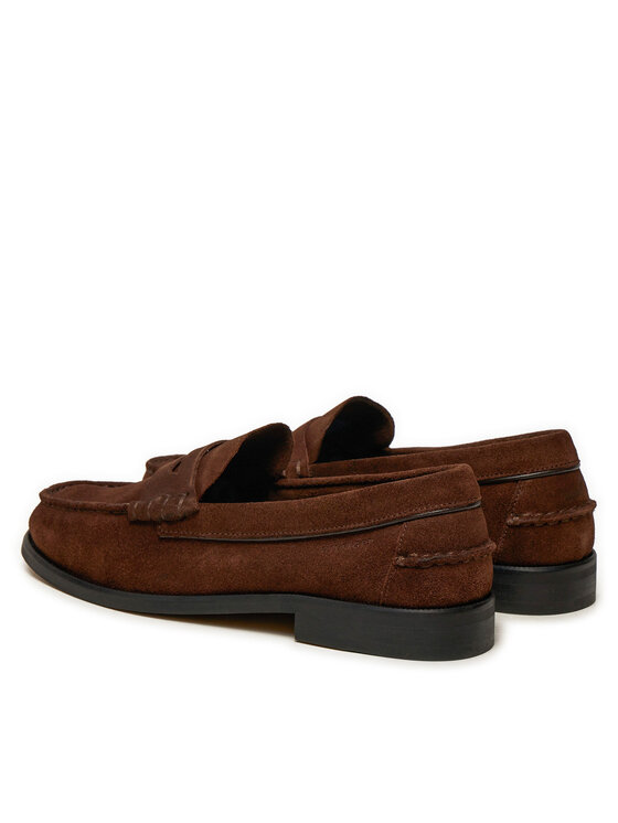 Tommy Hilfiger Tommy Hilfiger Mokasíny Classic Hilfiger Suede Loafer FM0FM05363 Hnědá