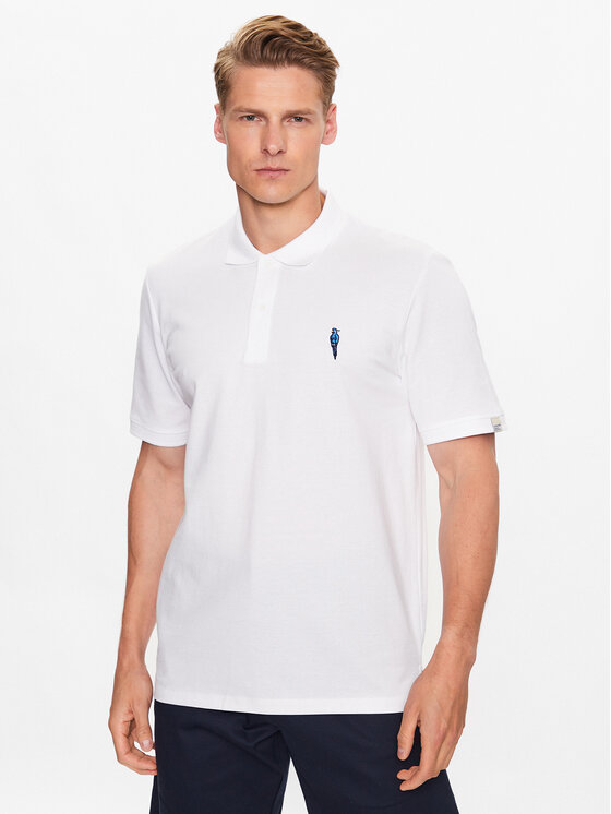 Polo 12234292 Bianco Standard Fit
