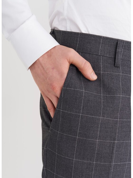 Pako Lorente Pako Lorente Spodnie garniturowe P24SF-6G-023 Szary Slim Fit