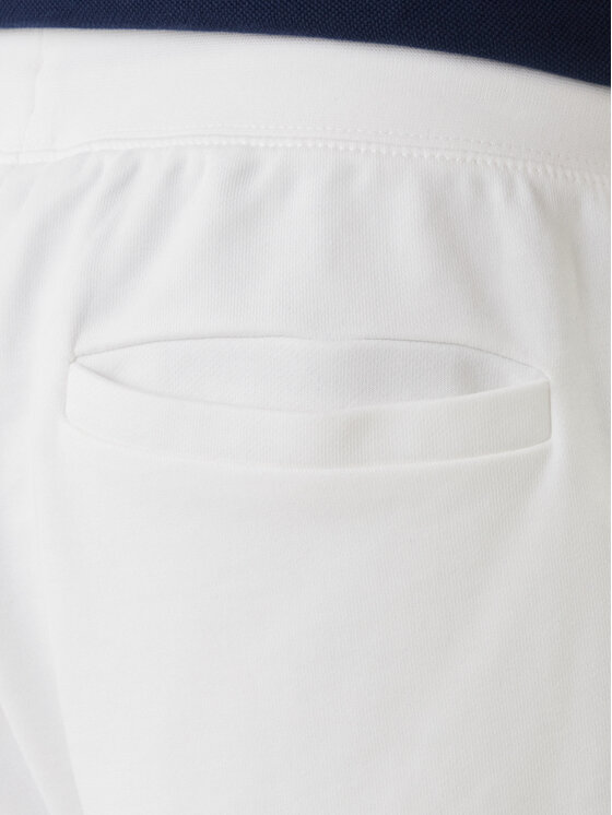 Tommy Hilfiger Tommy Hilfiger Pantaloncini sportivi Global Stripe MW0MW42883 Bianco Regular Fit