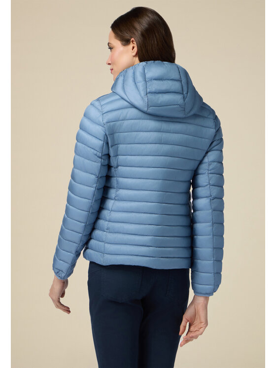 Oltre Oltre Giubbotto piumino F582R001388N004 Turchese Slim Fit